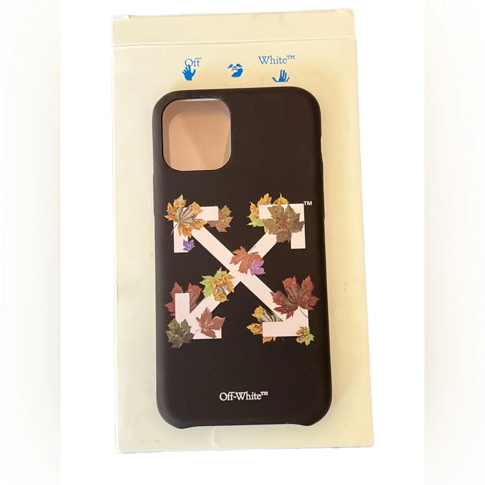 Off White Arrow Leaf iPhone 11 Pro Case Virgil Abloh NIB Black